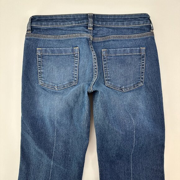 New York & Company Curvy Low Rise Bootcut Women's size 4 Dark Blue Denim jeans - Picture 5 of 5